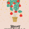 Postkarte Merry Christmas