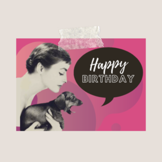 Happy Birthday Karte Hund
