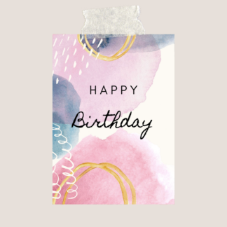 Happy Birthday Card Postkarte A6 3